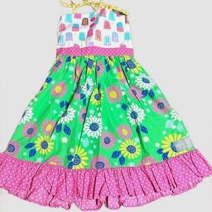 Eleanor Rose Colorful Floral Popsicle Sundress
